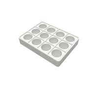 Palette de peinture artistique comprenant 10 puits encastrés, format plateau blanc pour les apprenants, pratique du tri des couleurs, projets artisanaux, finition arrondie