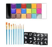 palette de peinture corporelle Coffret de peintures à l'huile pour le visage et corps