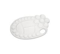 Palette de Peinture en Plastique Palette Peinture Oval Palette pour Gouache Peinture Acrylique et l'Aquarelle