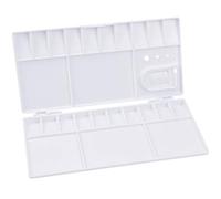Palette de Peinture en Plastique, Palettes de Peinture Pliantes, Plateau de mélange D'artiste avec Trou de Pouce Porte Pinceaux Rectangulaire pour Artisanat Débutants Etudiants Peintres