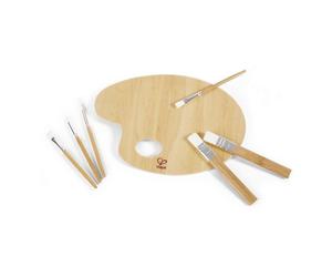 Palette de peinture et ses pinceaux