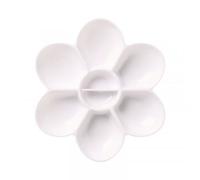 Palette De Peinture Fleur Plastique Blanc