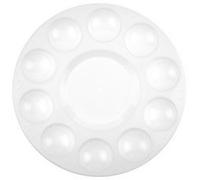 Palette de peinture, plastique, rond, 170 mm, blanc