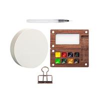 Palette de peinture portable pour voyage - Palette d'aquarelle portable avec grilles | Carnet de croquis à l'aquarelle, stylos pinceaux à aquarelle avec pinces à reliure pour peintres, artistes et étu