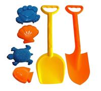 Palette de plage pour enfants, 35 cm, avec formes, lot de 2 palettes et 4 emporte-pièces de plage en plastique, bêche, enfants, garçons, adultes, plage, jardin, plage, jouets de mer, sable, jardin