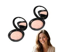 Palette de poudre bronzante et blush cuite - Fond de teint cuit illuminateur - Poudre sculptante marbrée pour le visage, couvrance modulable légère à moyenne, fini naturel semi-mat (IVOIRE)