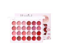 Palette de rouge à lèvres, palette de brillance à lèvres pour les femmes, Couleur des lèvres mate, à lèvres de maquillage à 24 couleurs, rouge à lèvres portable de longue durée pour les filles