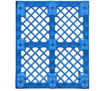 Palette de stockage en plastique, Palette en polyéthylène bleu plusieurs tailles(90x110cm)