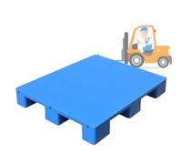 Palette de stockage en plastique, Palettes en plastique d'affichage de stockage logistique bleues tailles multiples 4 6 10 pièces(Blue 39.4x27.5x5.5in,10pcs)