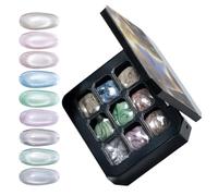 Palette de vernis à ongles 3D avec 9 couleurs, 2,6 g, gel de manucure pour bricolage, durcissement UV/LED, idéal pour la maison, le salon, le mariage, la fête et les applications quotidiennes