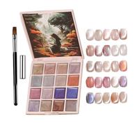 Palette de vernis à ongles en gel solide | Ensemble de manucure de finition crème | Collection de gels de pudding à boue | Couleur de longue durée compact | Kit d'art des ongles de texture lisse | Out