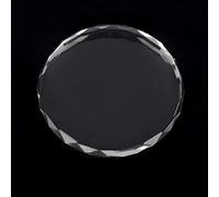 Palette de verre de plat de mélange cosmétique de couleurs personnalisées réutilisables pour le(Round glass sheet 02)