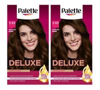 Palette Deluxe Creme Colouration 3-65 Chocolate Brown Hair Dye, 2 Pack