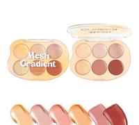 Palette D'Illuminateur Visage - Palette de Joues 6 Couleurs Polyvalente | Cosmétiques Crèmes Fondantes Résistant À L'eau Pour Effet Bonne Mine Naturel Et Teint Mature Texture Légère