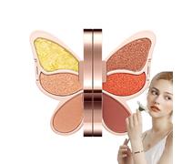 Palette d'ombres à paupières - 6 couleurs 76 g mat/chatoyant, ensemble de poudres pigmentaires | Parfait pour le maquillage quotidien, les kits de beauté de voyage, les looks de fête, la pratique des