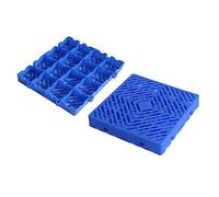 Palette Emboîtement de Stockage Marchandise, Palette Plastique pour Sous-Sol Stockage, Combinaison de Caillebotis Plastique, Grille de Stockage Palettes pour Entrepôt, Rangement, Etagère, Exterieur (