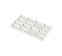 Palette en céramique à 9 puits, 17.5x8.5cm, facile nettoyer, for aquarelle, Gouache, peinture l'huile acrylique, mélange de couleurs Pour Diy(14 grids)