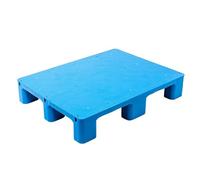 Palette en Plastique Bleue, Palette D'expédition Emboîtable, pour un Empilage Stable, pour Garage, Entrepôt, Sous-sol de Supermarché(100x60x14cm)