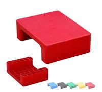 Palette en Plastique Imperméable, Légère, Résistante à L'usure et à l'humidité, pour le Stockage en Entrepôt, Garage et Sous-sol(Red)
