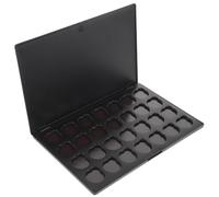 Palette en Plastique Noir Vide Magnétique de Fards à Paupières | Multi-grilles pour Organiser Vos Ombres, Rangement des Cosmétiques, Usage DIY et Maquillage Mobile