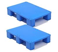 Palette en plastique robuste avec rayonnage modulaire d'une capacité de 1 100 lb pour le stockage en entrepôt, palettes pour chariot élévateur avec placard de cuisine et étagère de rangement pour ga