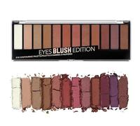 Palette Fard À Paupière 12-Color Nude Brown - Crème/Paillette, Compact, Bronzer/Contour, High Pigment, Long-Wear Waterproof, Everyday/Smokey Looks (#04, one size)