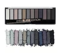 Palette Fard À Paupière 12-Color Nude Brown - Crème/Paillette, Compact, Bronzer/Contour, High Pigment, Long-Wear Waterproof, Everyday/Smokey Looks (#03, one size)