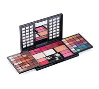 Palette Fard À Paupière, Kit Maquillage Femme avec Rouge à Lèvre, Pinceaux, Bâton Contour, Correcteur et Fard à Joues