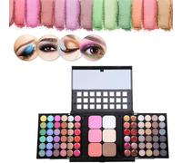 Palette Fard À Paupière Maquillage Yeux, Kit Maquillage Femme 78 Couleurs, Palette de Maquillage Femme, Coffret Maquillage avec Rouge à Lèvre, Pinceaux, Bâton Contour, Correcteur, Fard à Joues