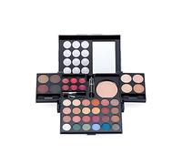 Palette Fard À Paupière Yeux, Coffret Maquillage avec Rouge à Lèvre, Pinceaux, Bâton Contour, Correcteur, Fard à Joues pour Femme