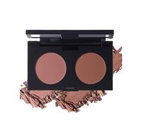 Palette Fards a Paupiere Rose et Brun Rouge, Mat Imperméable 2 Couleurs, 02 | Ombre a Paupiere Hautement Pigmenté, Texture Poudre Fine, Longue Tenue Palettes de Maquillage Yeux pour Femme, Format Compact