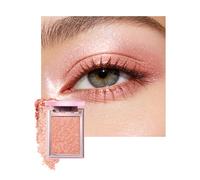 Palette Fards à Paupières Orange Pink, Longue Tenue Shimmer pour Femmes | Ombre à Paupières Orange Rosa Shimmer, Longue Tenue Waterproof, Haute Pigmentation, Glitter Eyeshadow Effet Holographique