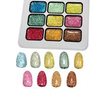 Palette Gel à Tapoter Cosmétiques en 9 couleurs manucure