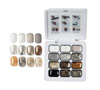 Palette gel ongles 12 couleurs pailletées dégradé longue tenue