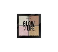 Palette illuminateur - FASHION MAKE UP - Glow my life N°03 Light - 4 teintes - Beige/Light - Texture nacrée