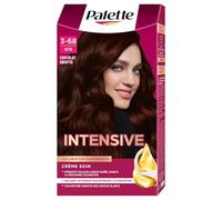 Palette - Intensive - Coloration Permanente Cheveux - Crème Soin - Couvre 100% des Cheveux Blancs - Intensité couleur longue durée - Tenue 8 semaines - Masque soin - Chocolat Griotte 878