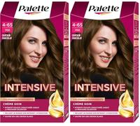 Palette - Intensive - Coloration Permanente Cheveux - Crème Soin - Couvre 100% des Cheveux Blancs - Intensité couleur longue durée - Tenue 8 semaines - Masque soin - Chatain Chocolat 700 (Lot de 2)