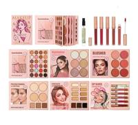 Palette Livre De Maquillage | Portable 6 Couches Haute Pigmentation - Assortiment Blush Contour Anti-Cernes | Pour Femmes Filles Travail Voyage Rendez-Vous Soirée Bal De Promo Mariage