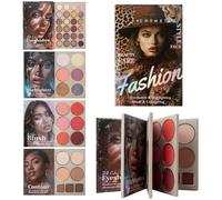 Palette Livre De Maquillage | Poudre Mate Iridescente Blush Highlighter - Palette de Contouring et Fard à Joues Poudre Livret,Pour Femmes Filles Types De Peau Anniversaire Noël Fête Rendez-vous Vacanc