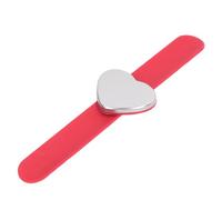Palette magnétique Bracelet Bracelet en Silicone en Forme de Coeur en Forme de Slap Maquillage magnétique Bracelet Bracelet de Bracelet mélangeant Rouge [Touches sur Le Pouce]