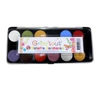 Grim'tout Palette maquillage à l'eau 12 couleurs Multicolore