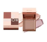 Palette Maquillage Contour Highlighter Blush 3 en 1, Mat & Scintillant, Fard à Bronzer Ombre à Paupières Palette pour Visage Yeux, 3 Teintes de Fard à Bronzer avec Miroir - 01
