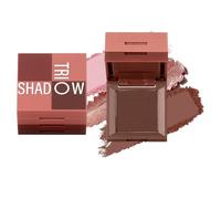 Palette Maquillage Contour Highlighter Blush 3 en 1, Mat & Scintillant, Fard à Bronzer Ombre à Paupières Palette pour Visage Yeux, 3 Teintes de Fard à Bronzer avec Miroir - 03