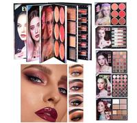Palette Maquillage Livre | Cosmétiques Longue Tenue | Kit Maquillage Brillant Contour Fard À Paupières - Pour Quotidien Voyage Fêtes Mariage Anniversaire Rendez Vous Événements Mariage Soirée