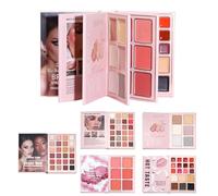 Palette Maquillage Livre,Palette Visage | Highlighter Longue Tenue | Pour Étudiantes Voyageuses Débutantes Amatrices Beauté Mariées