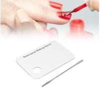 Palette Maquillage, Spatule de Palette de Maquillage Palette de Mélange Cosmétique d'art d'ongle Maquillage Acrylique Clair et Ensemble D'outils Spatule Maquillage Palette Spatule Outils de Mélange