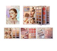 Palette Maquillage Yeux - Produits De Beauté À Tenue Longue | Coffret Palette Maquillage Style Livre Pliable - Pour Femme et Usage Quotidien