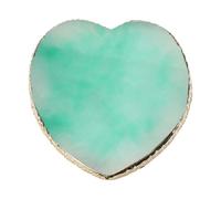 Palette Mélange Vernis - Forme Cœur Bord Doré, Mélangeuse Ongles, Support Multifonction Artiste | Accessoire Mixage Couleur Pour Manucure Pro