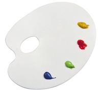 Palette Ovale - Pébéo - Plastique - Facile à nettoyer - Idéale pour mélanger les couleurs - Outil essentiel