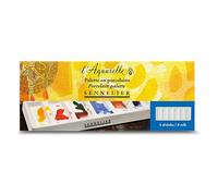 Palette - Peinture Aquarelle - Porcelaine - Blanc - 6 Compartiments - Sennelier